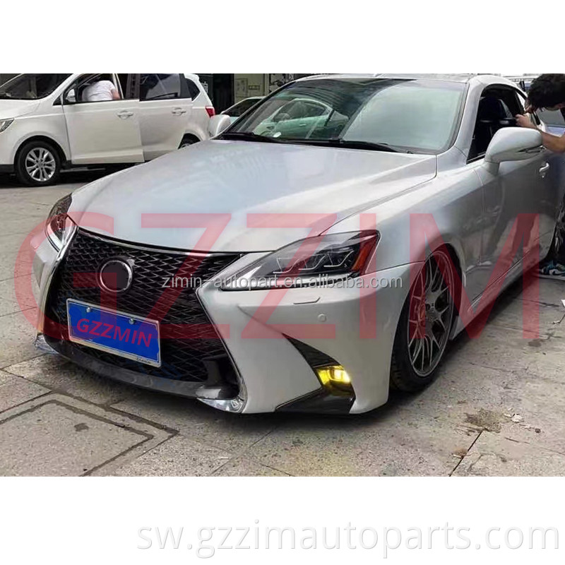 PP gari la mwili Kits F-Sport Sinema IS250 Bumper ya mbele na grille kwa L-xus IS250 IS300 2006-2012 Sasisha GSF FaceLift